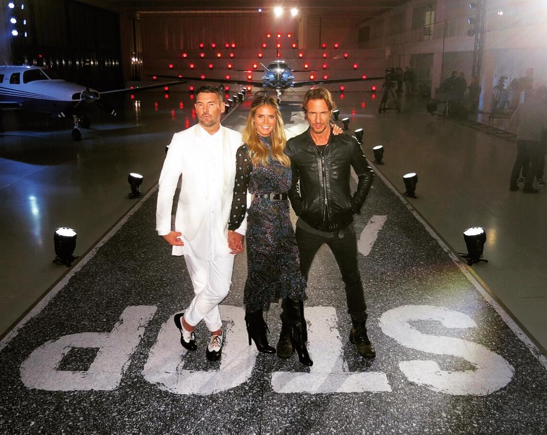 Heidi Klum in Staffel 12 von GNTM mit Thomas Hayo (r.) und Michael Michalsky