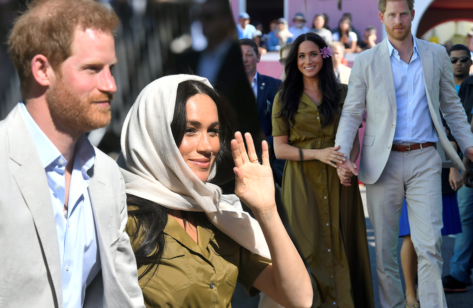 Herzogin Meghan in olivfarbenen Kleid in Südafrika