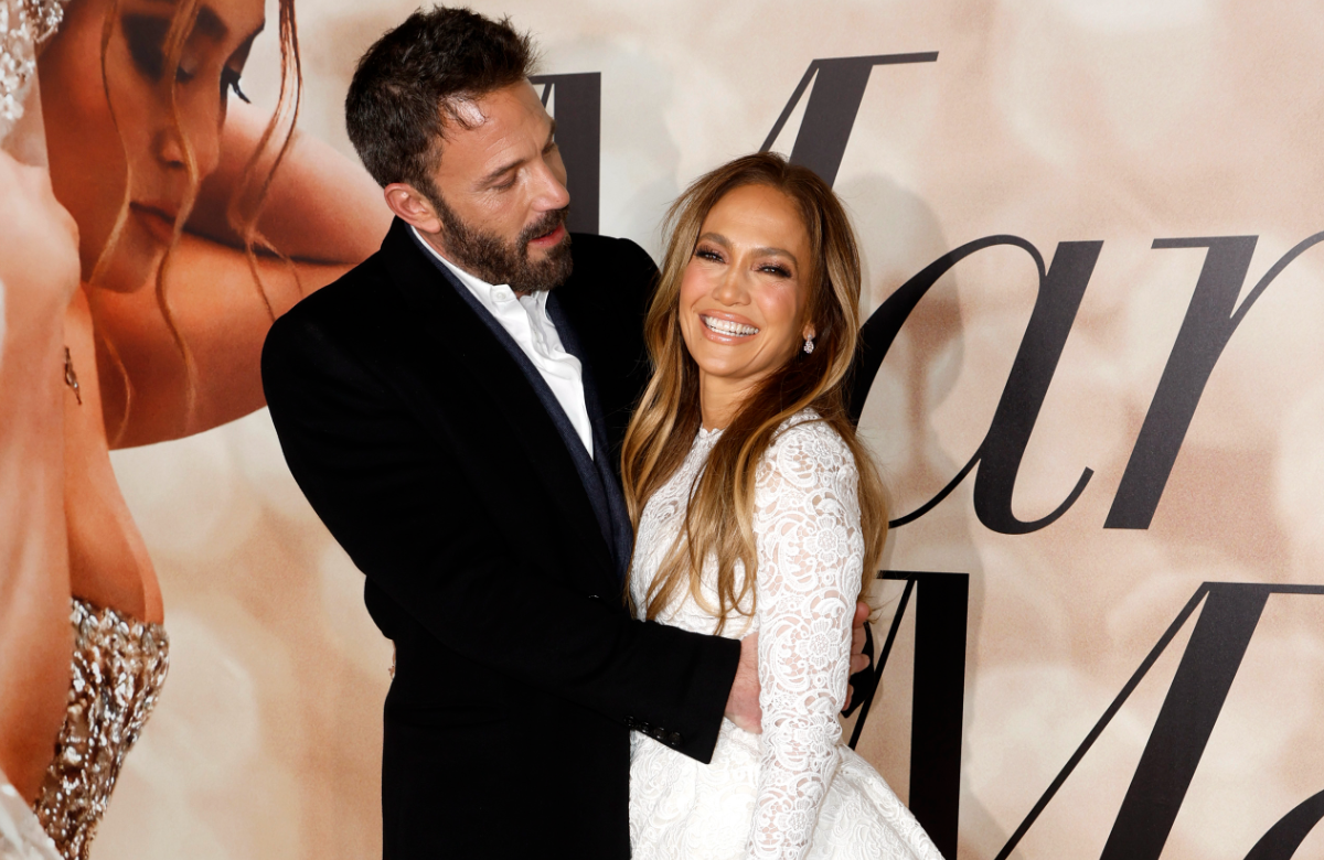 Ben Affleck und Jennifer Lopez glücklich