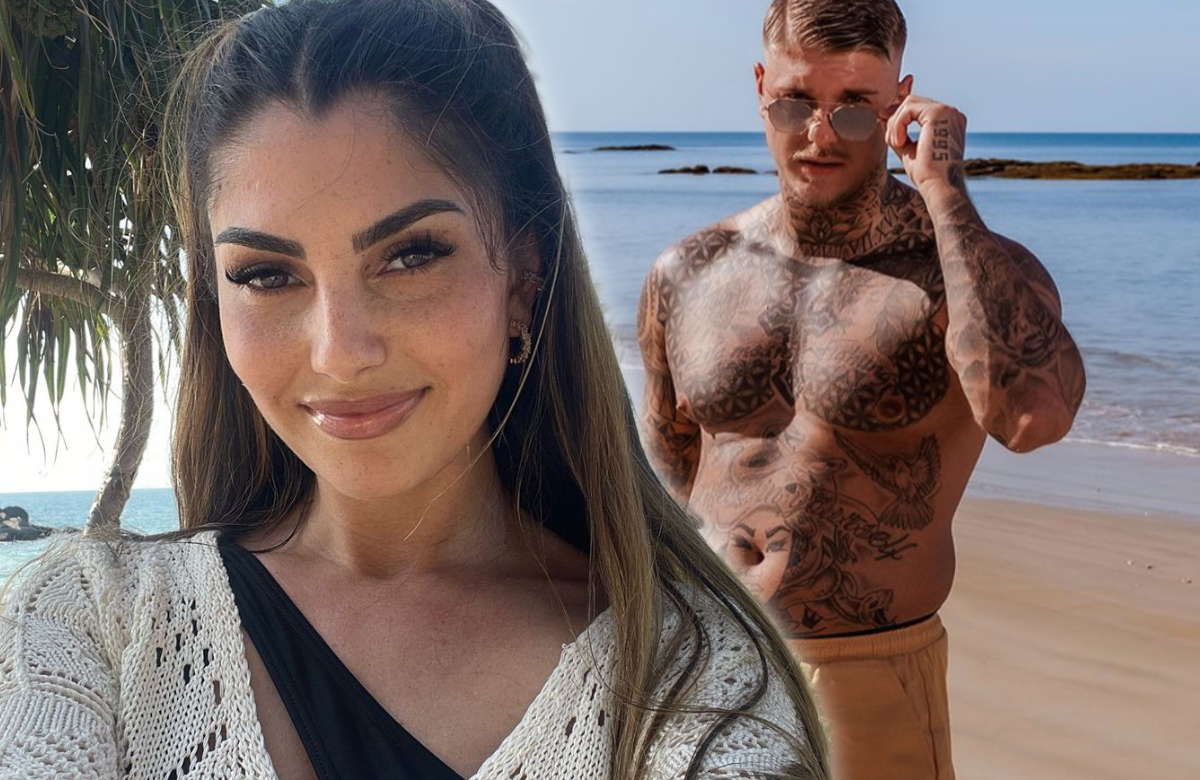 Yeliz Koc macht ein Selfie am Strand, Paco Herb posiert am Strand für RTLZWEI