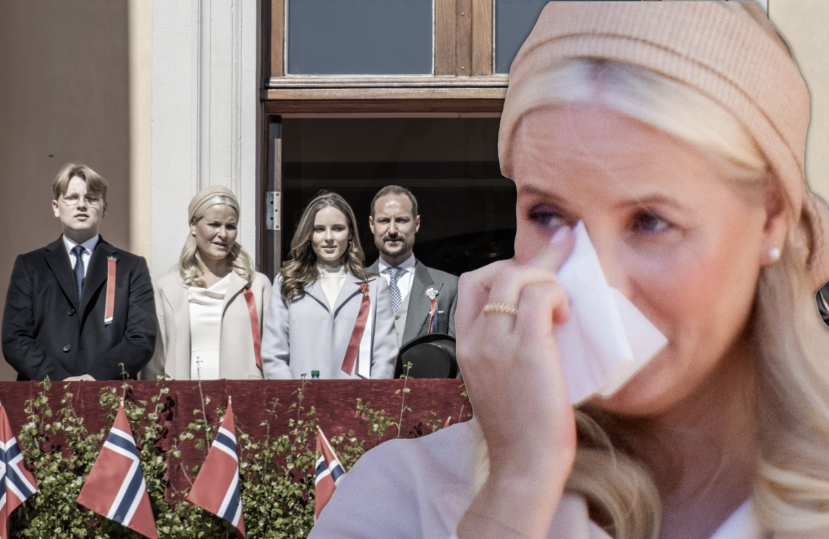 Mette Marit von Norwegen weint