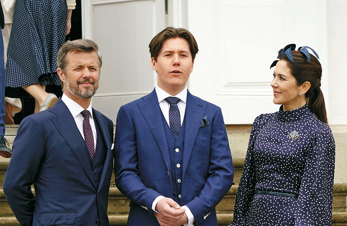Prinz Christian mit Vater Prinz Frederick und Mutter Prinzessin Mary