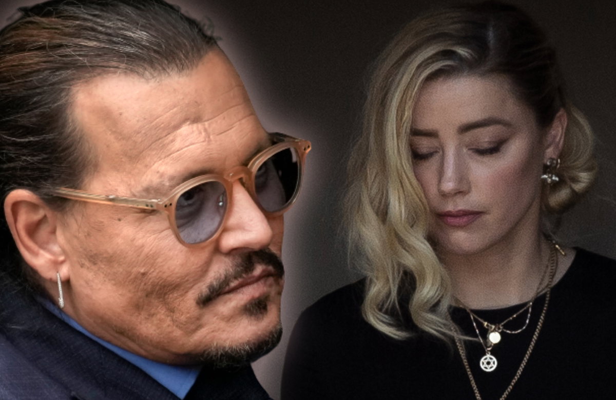 Collage von Johnny Depp und Amber Heard