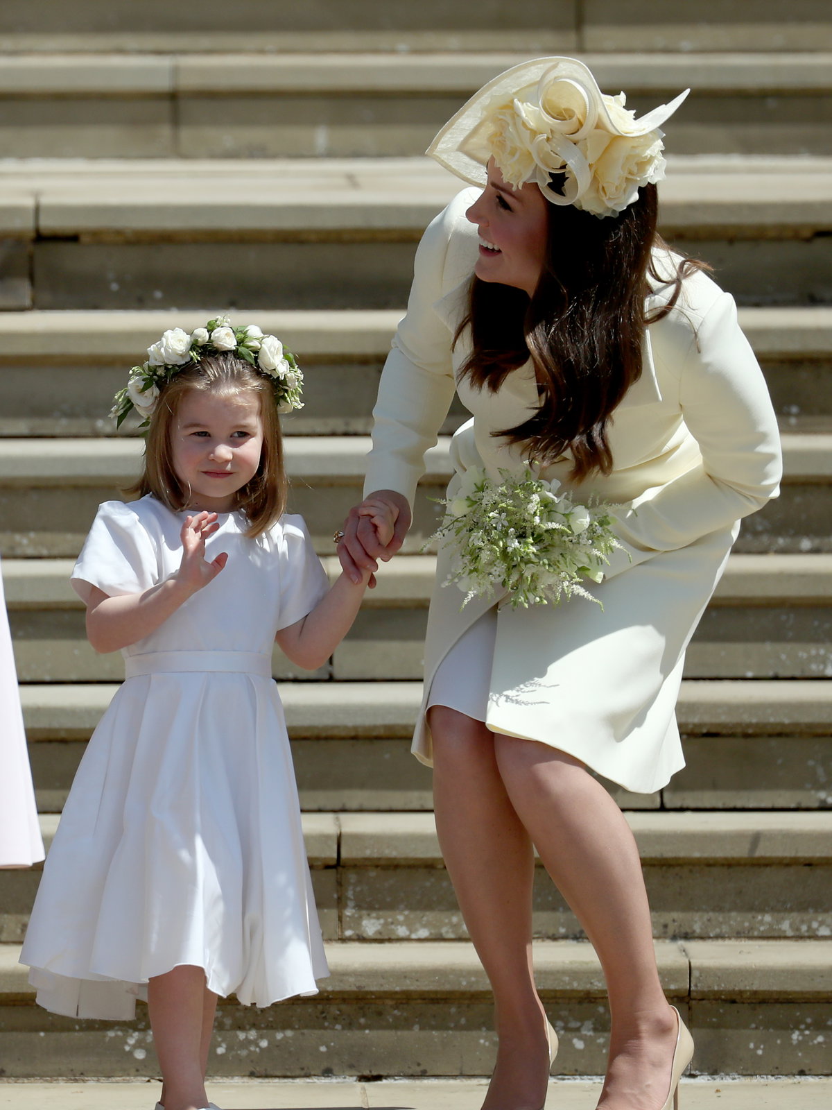 Herzogin Kate und Prinzessin Charlotte bei der Hochzeit von Prinz Harry und Herzogin Meghan
