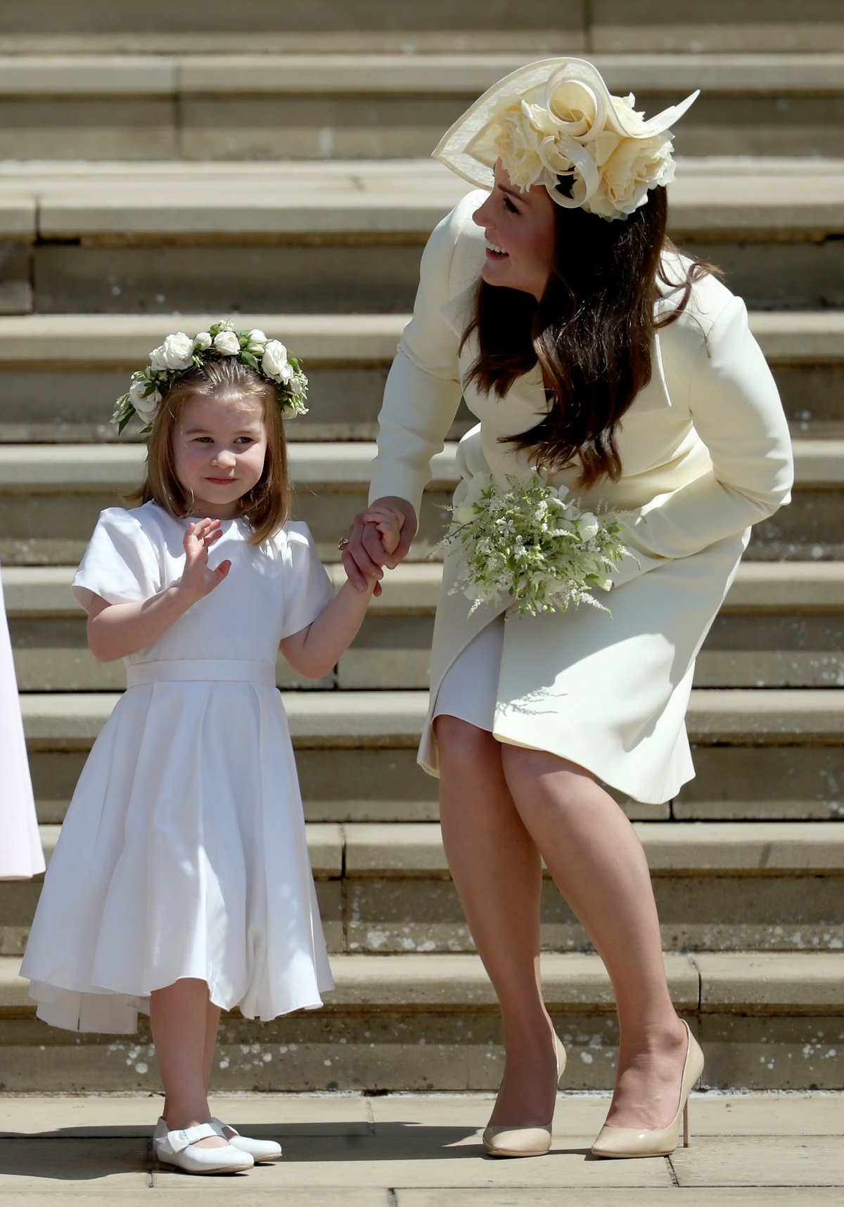Herzogin Kate und Prinzessin Charlotte bei der Hochzeit von Prinz Harry und Herzogin Meghan