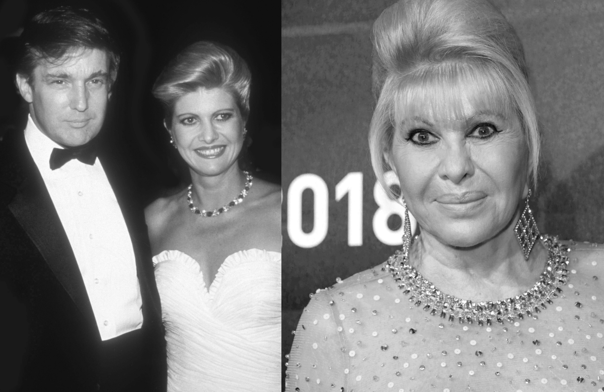Ivana Trump ist tot - rechts ein altes Bild an der Seite ihres Mannes Donald Trump