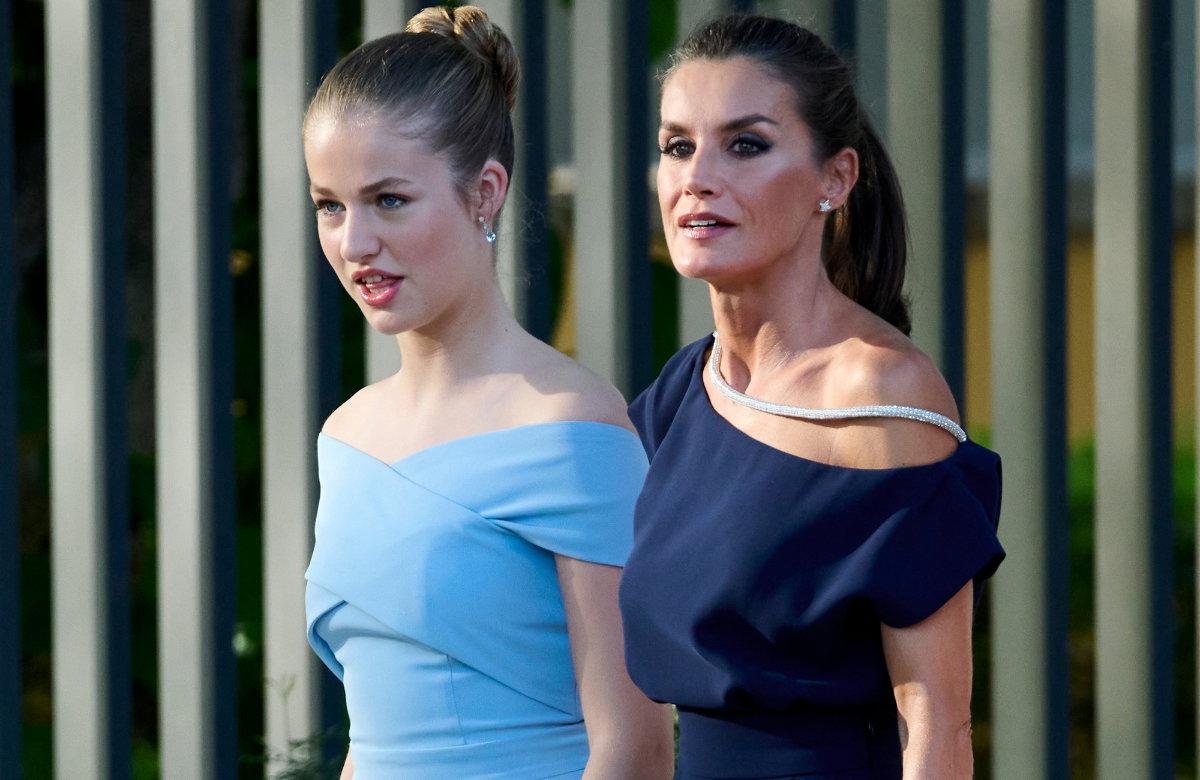 Königin Letizia und Prinzessin Leonor ernst