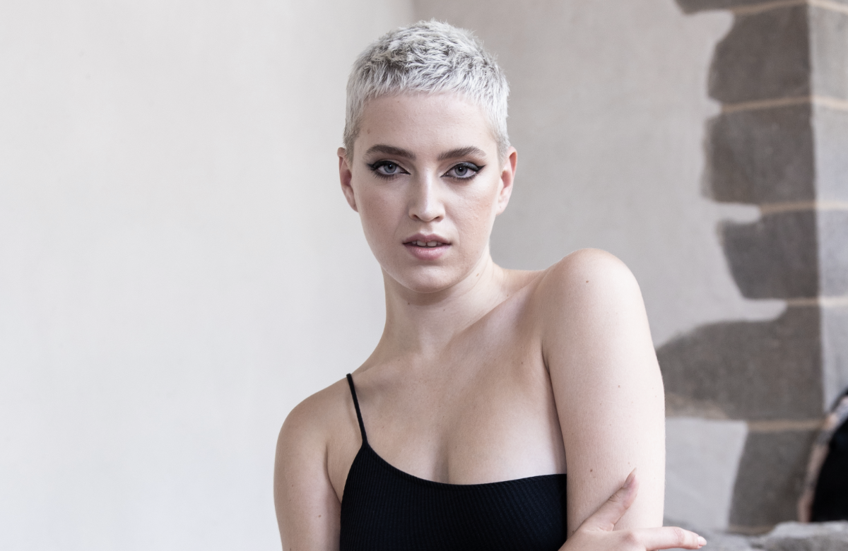 Lou-Anne Gleissenebner-Teskey mit offenem Mund
