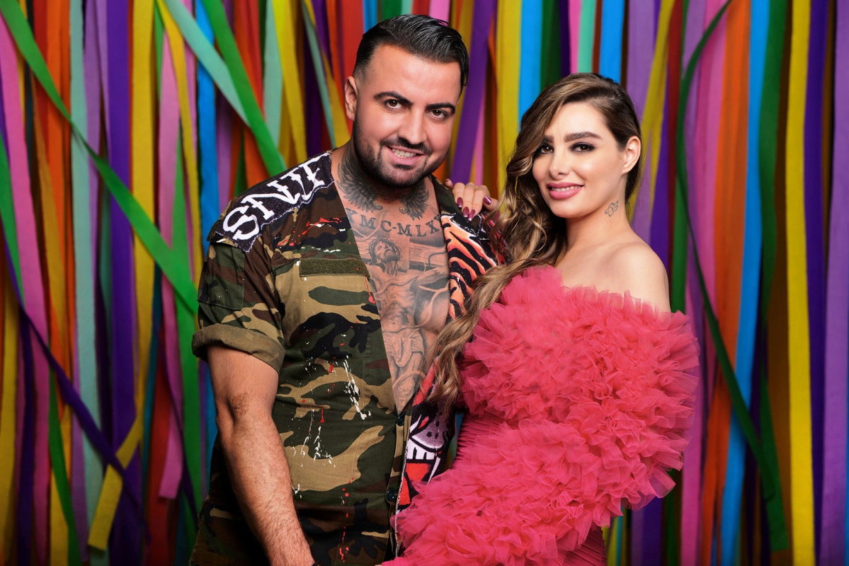 Cosimo Citiolo und Nathalie Gaus beim Sommerhaus.