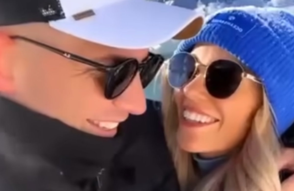 Laura Maria Rypa und Pietro Lombardi glücklich im Winter