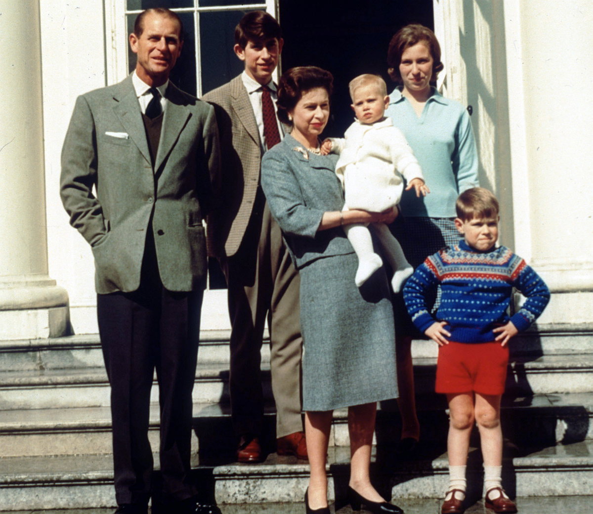 Königin Elizabeth II. mit Prinz Andrew