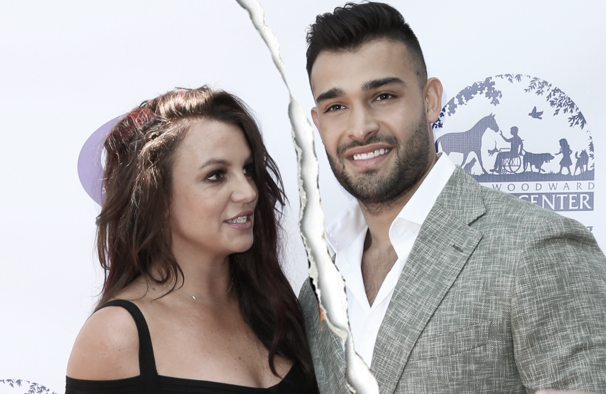 Britney Spears und Sam Asghari mit einem Trennungsriss