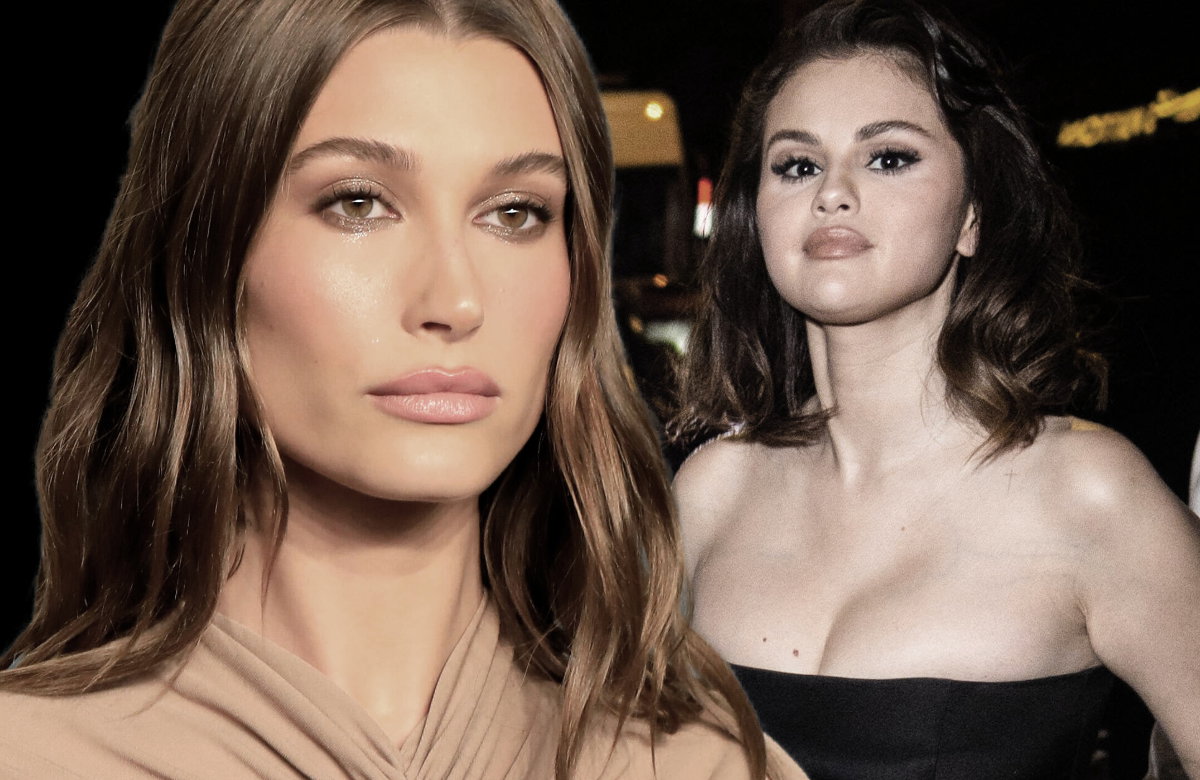 Hailey Bieber und Selena Gomez ernst