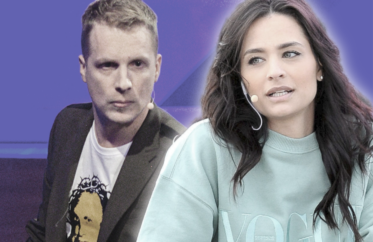 Amira und Oliver Pocher gucken ernst