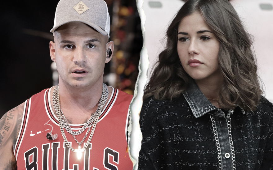 Pietro Lombardi und Sarah Engels schauen beide ernst und sauer