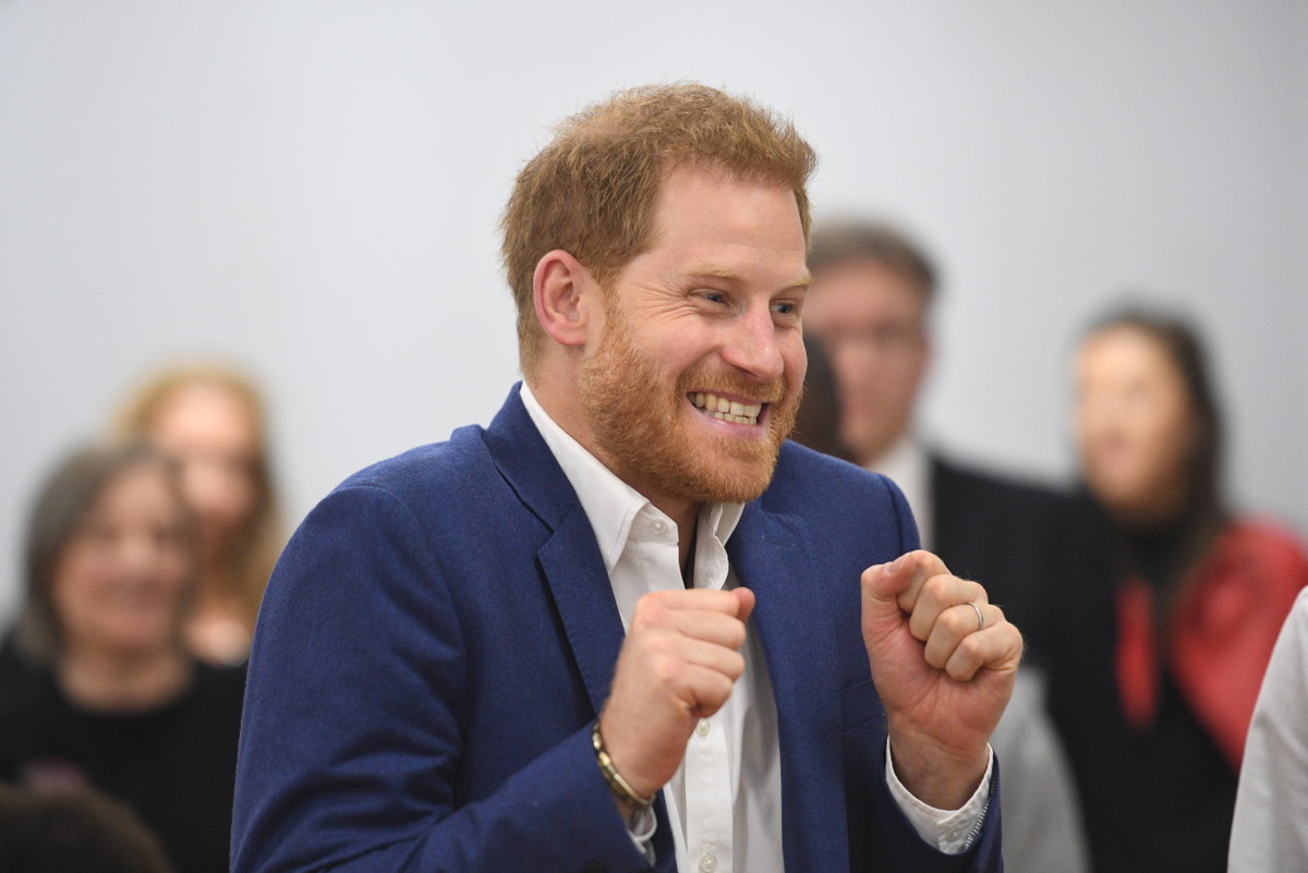 Prinz Harry freut sich