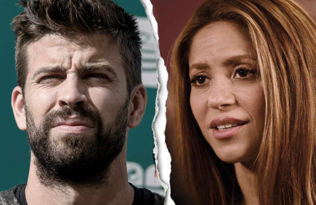 Gerard Piqué und Shakira mir Riss in der Mitte