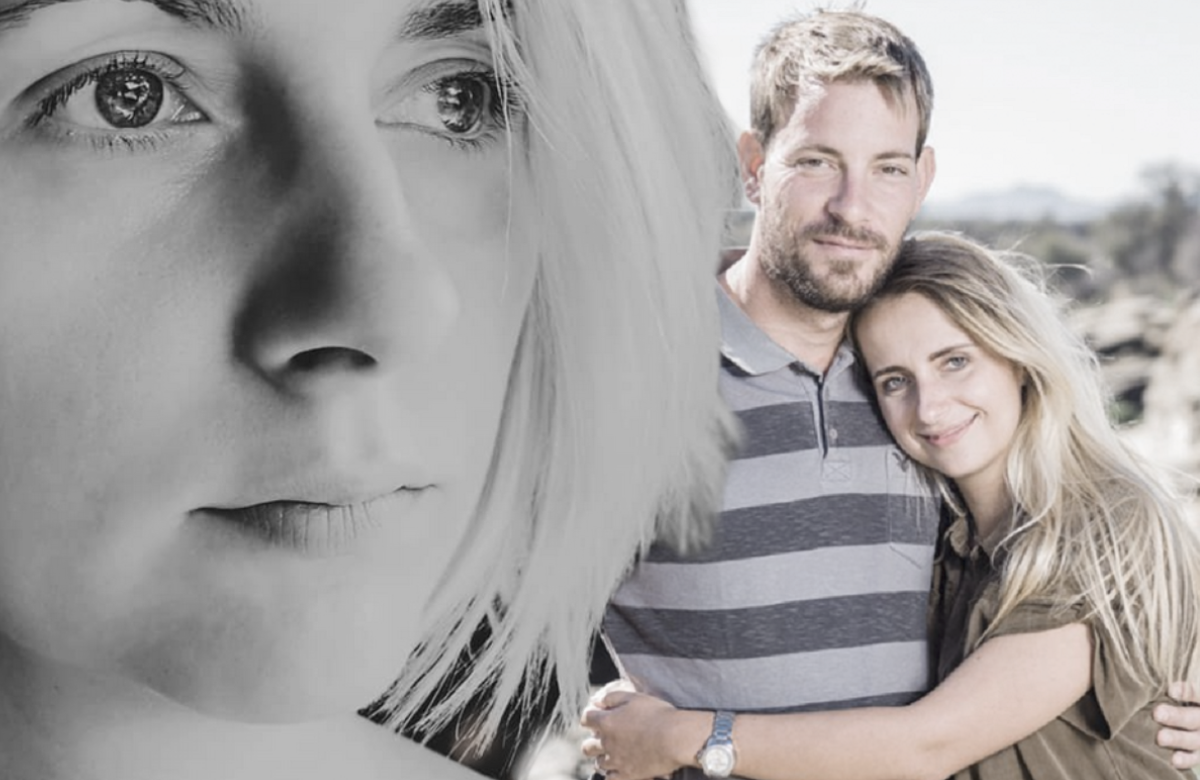 Anna Heiser guckt traurig, daneben Anna und Gerald Heiser Arm in Arm