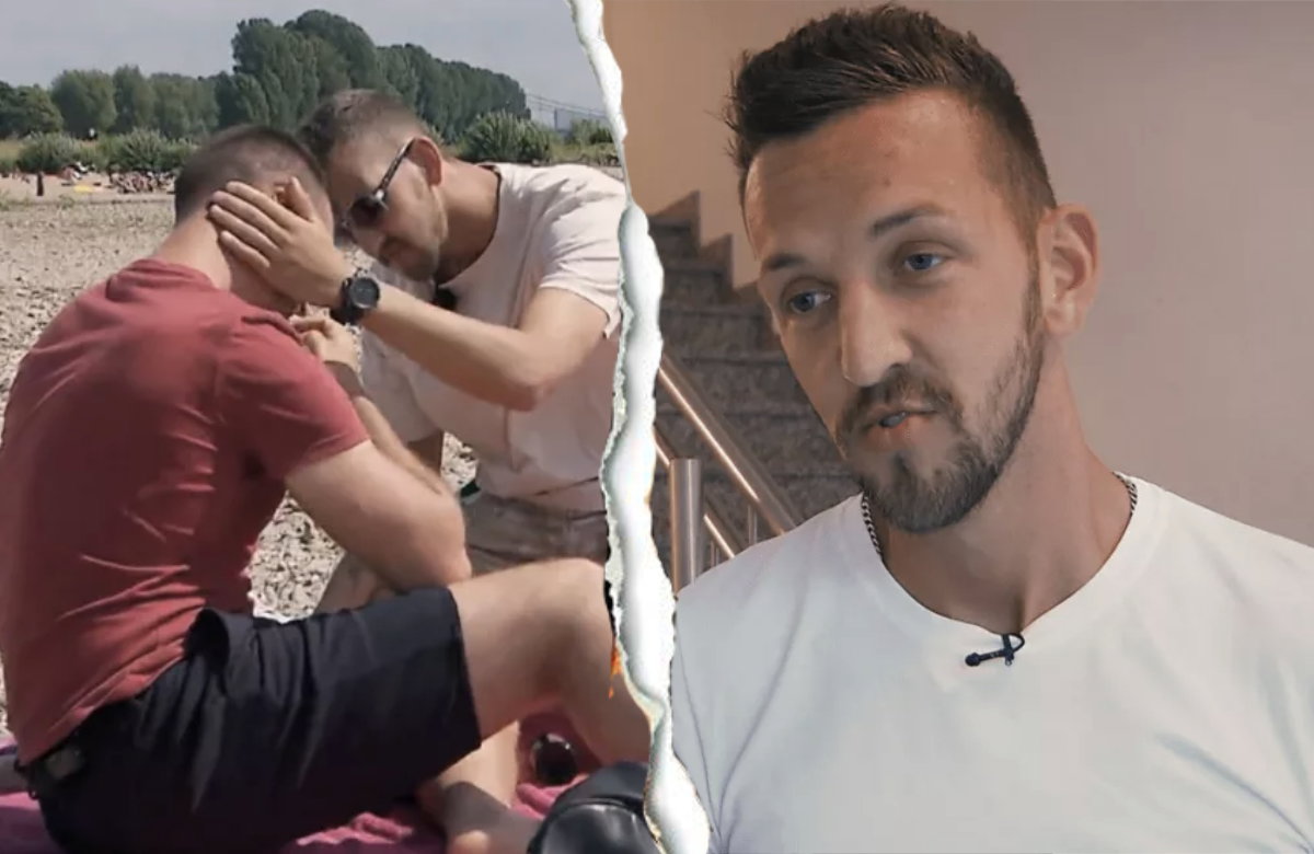 Michael Kaufmann und sein Ex Jan Hendrik am Strand