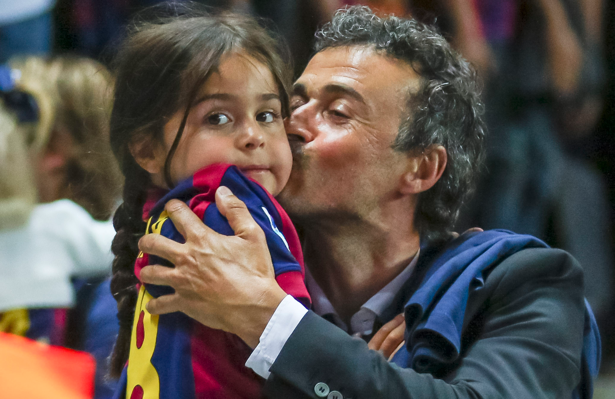 WM 2022: Spaniens Nationaltrainer Luis Enrique mit Tochter Xana