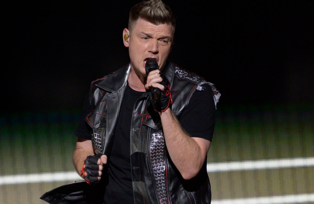 Nick Carter auf der Bühne mit den Backstreet Boys