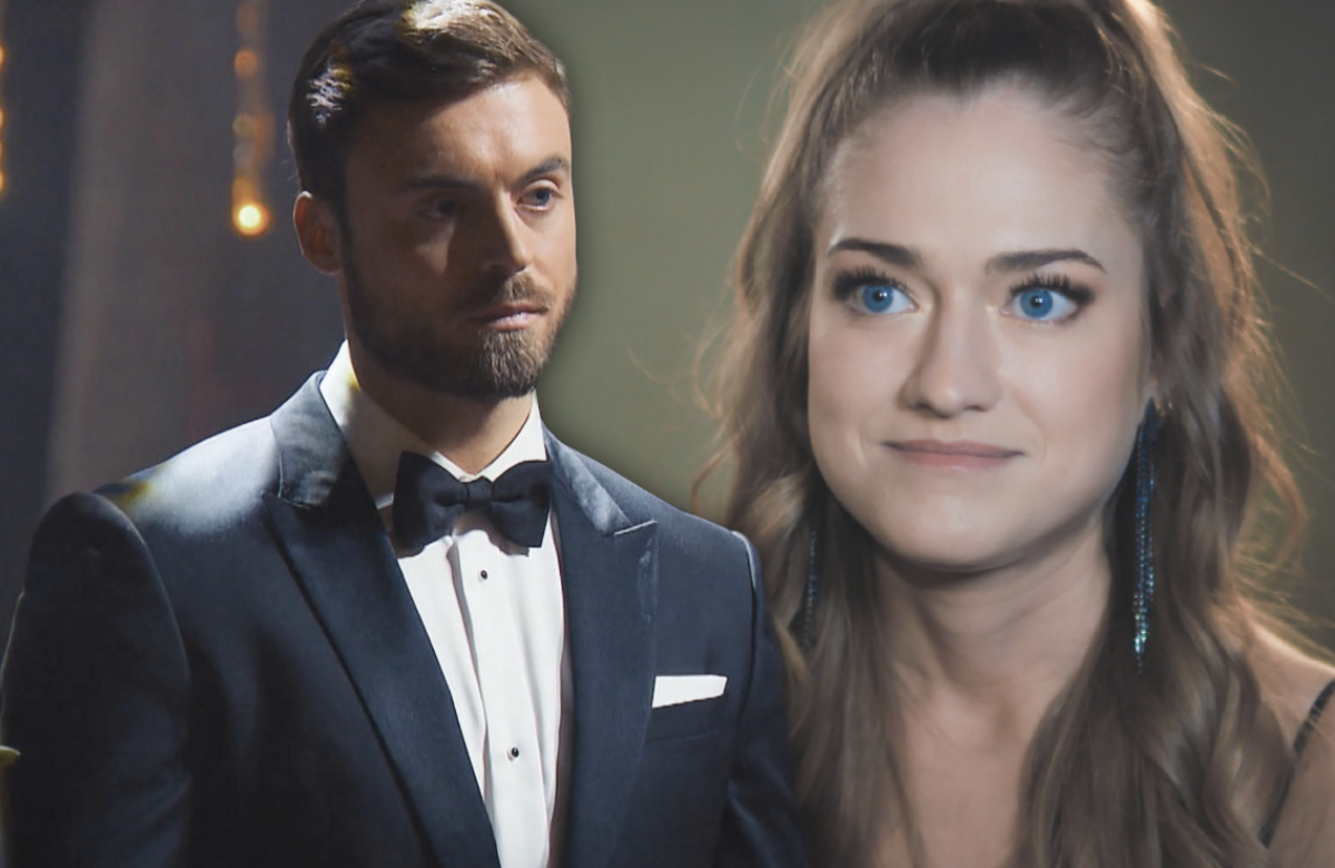 Niko Griesert und Mimi Gwozdz schauen sich an, Collage