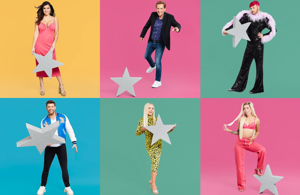 Tanja Tischewitsch, Jörg Dahlmann, Sam Dylan, Jay Khan, Diana Schell und Walentina Doronina, Collage