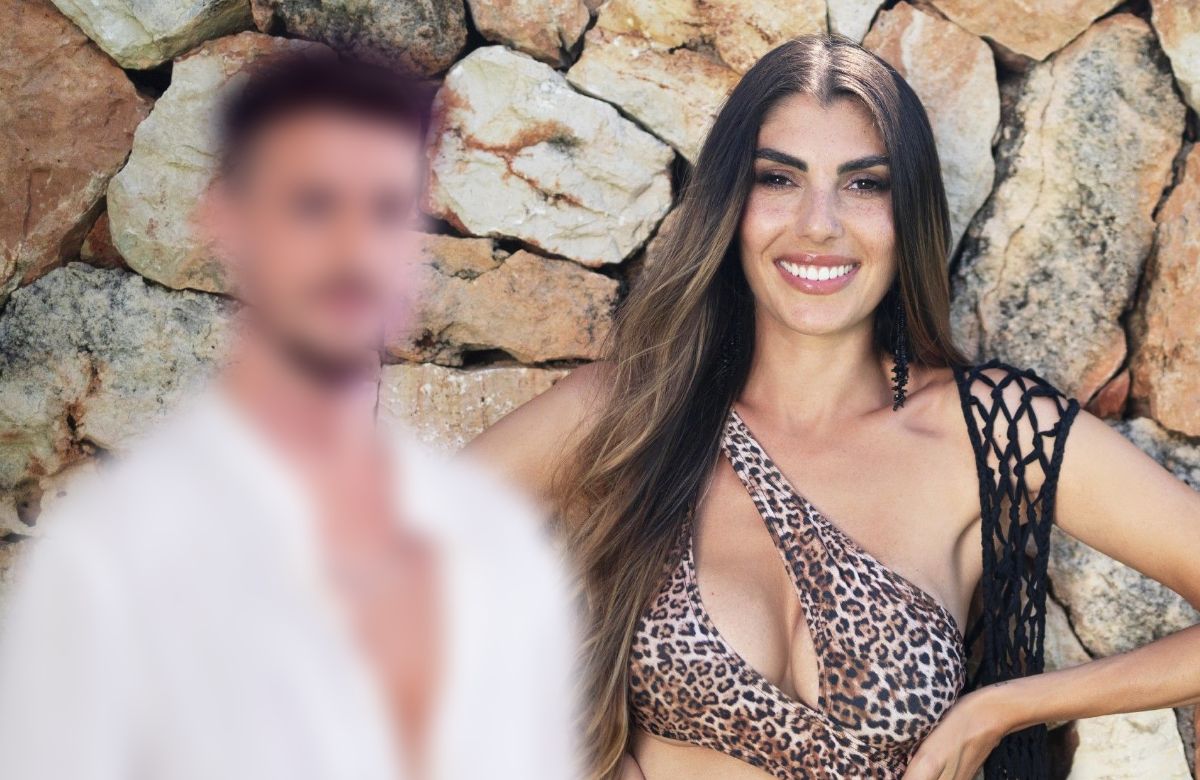 Jannik verschwommen, Yeliz Koc strahlt vor einer Felswand