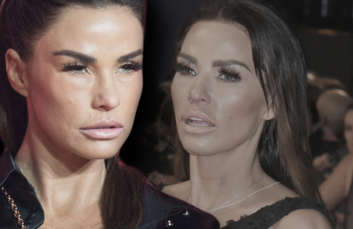 Katie Price guckt ernst