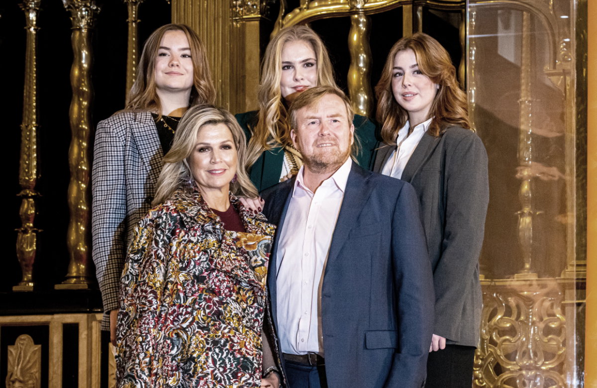 Königin Máxima, König Willem-Alexander, Alexia, Amalia und Ariane der Niederlande