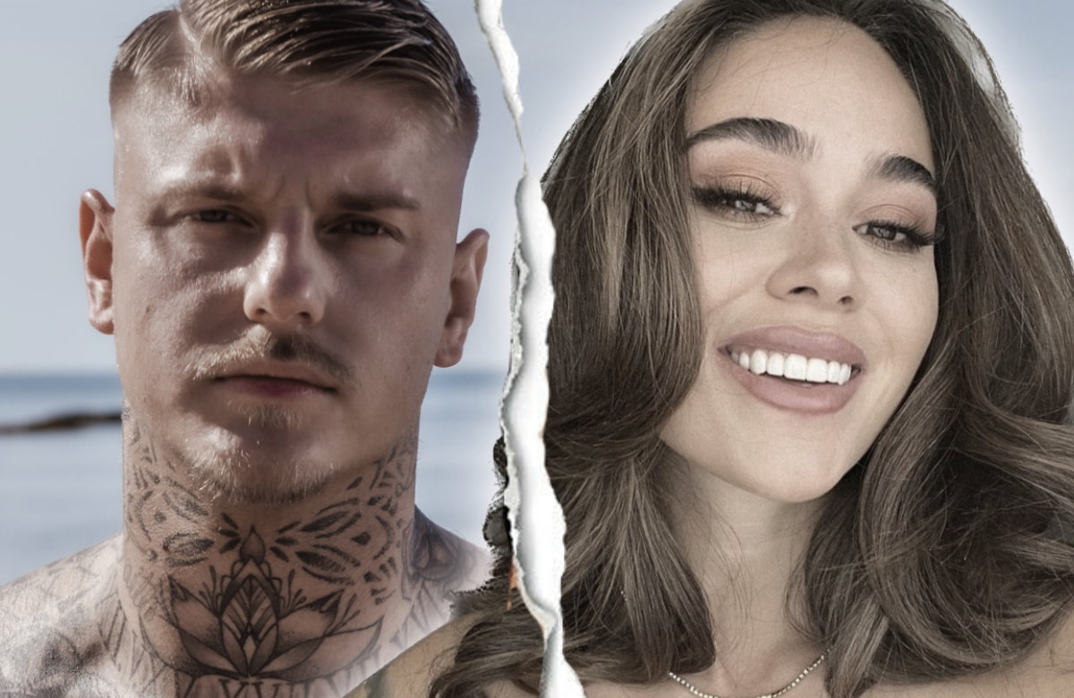 Paco Herb und Melissa Damilia mit einem Trennungriss in der Mitte