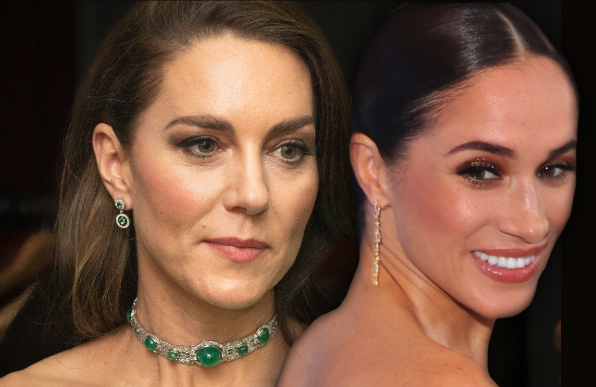Prinzessin Kate und Herzogin Meghan nachdenklich im Dezember 2022