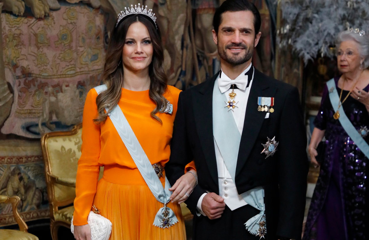 Sofia von Schweden mit Prinz Carl Philip von Schweden bei der Nobelpreisverleihung