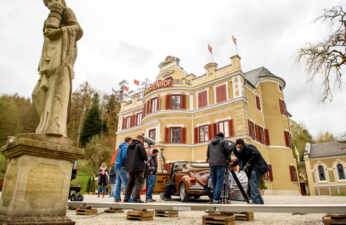 Sturm der Liebe Dreharbeiten vor dem Fürstenhof