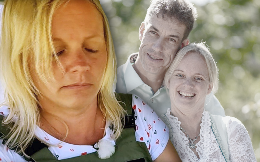 "Bauer sucht Frau" 2022: Patricia traurig - im Hintergrund glücklich mit Jörg