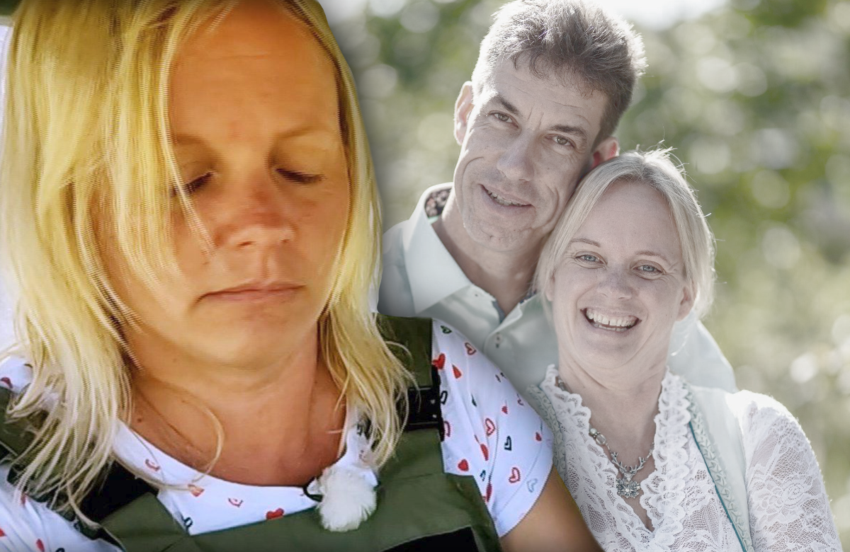 "Bauer sucht Frau" 2022: Patricia traurig - im Hintergrund glücklich mit Jörg