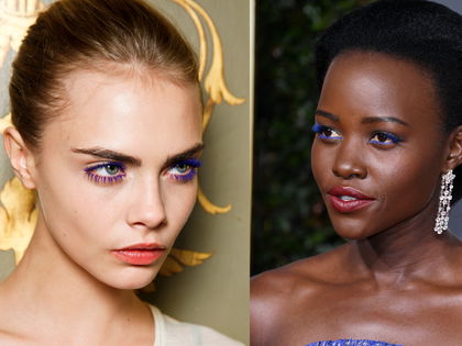 Beauty-Trend 2023: Stars setzen auf blaue Mascara