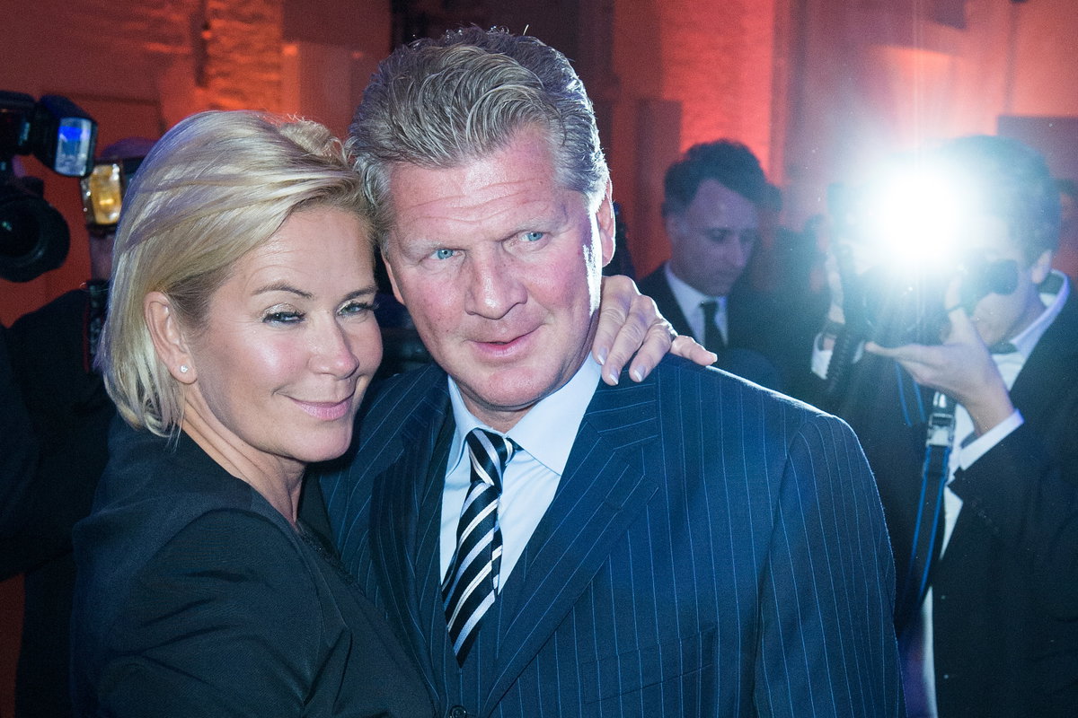 Claudia und Stefan Effenberg posieren für Fotografen