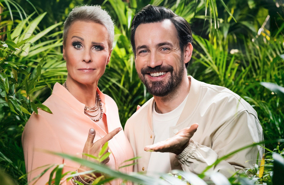 Sonja Zietlow und Jan Köppen im Dschungelcamp 2023