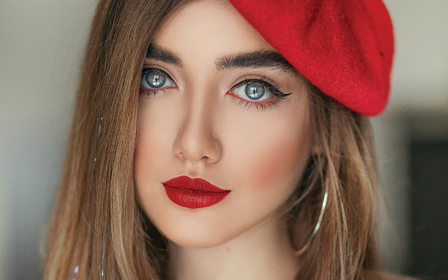 Roter Lippenstift