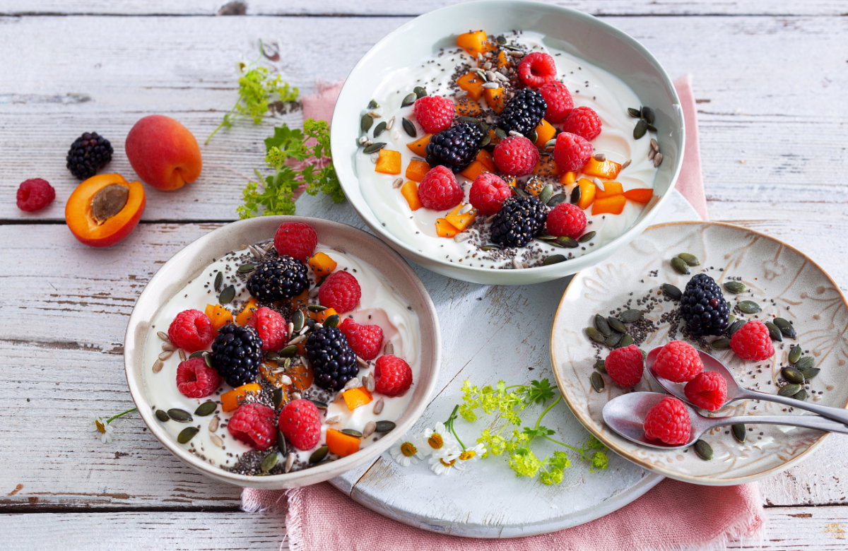 Frühstücksbowl mit Beeren