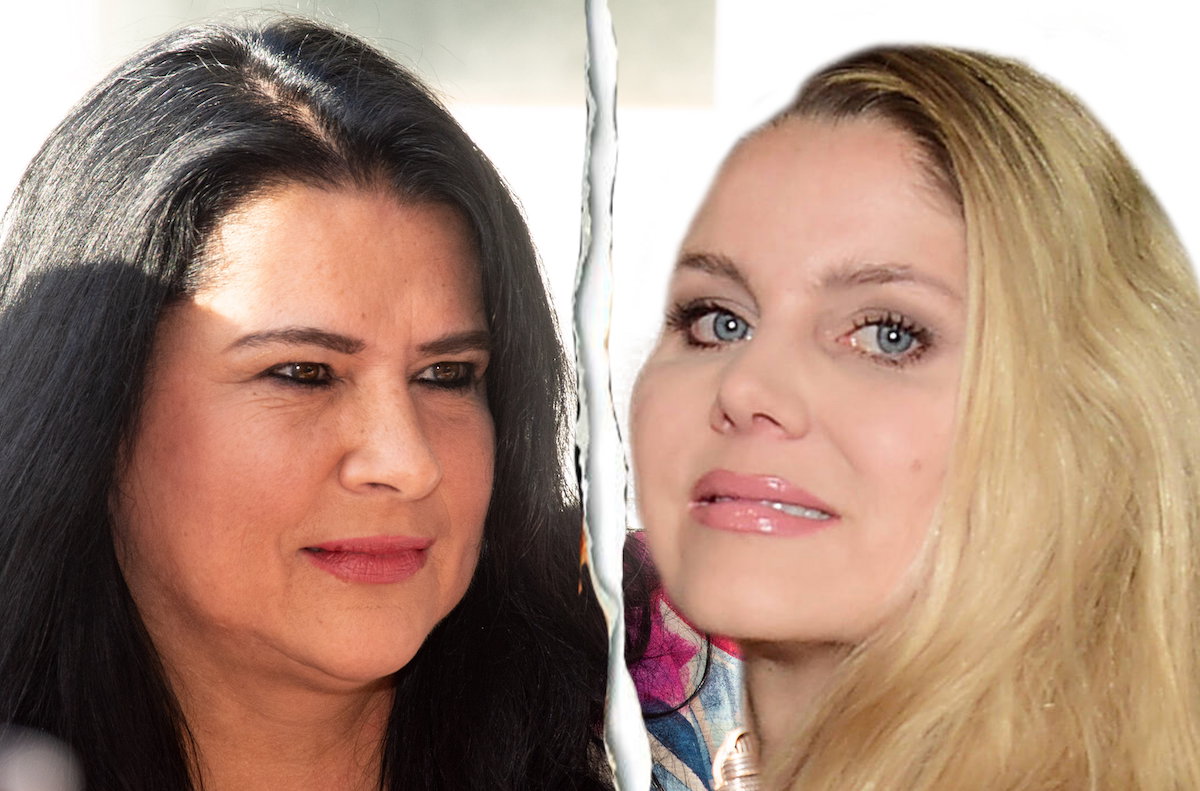 Iris Klein und Yvonne Woelke Riss in der Mitte