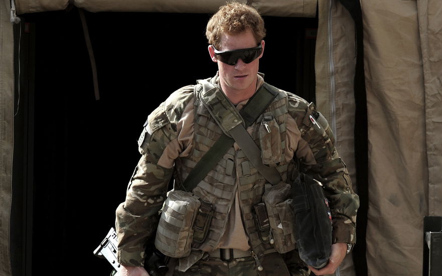 Prinz Harry als Militärpilot, 2012.