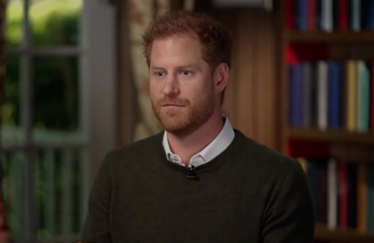 Prinz Harry im Interview mit dem Sender CBS.