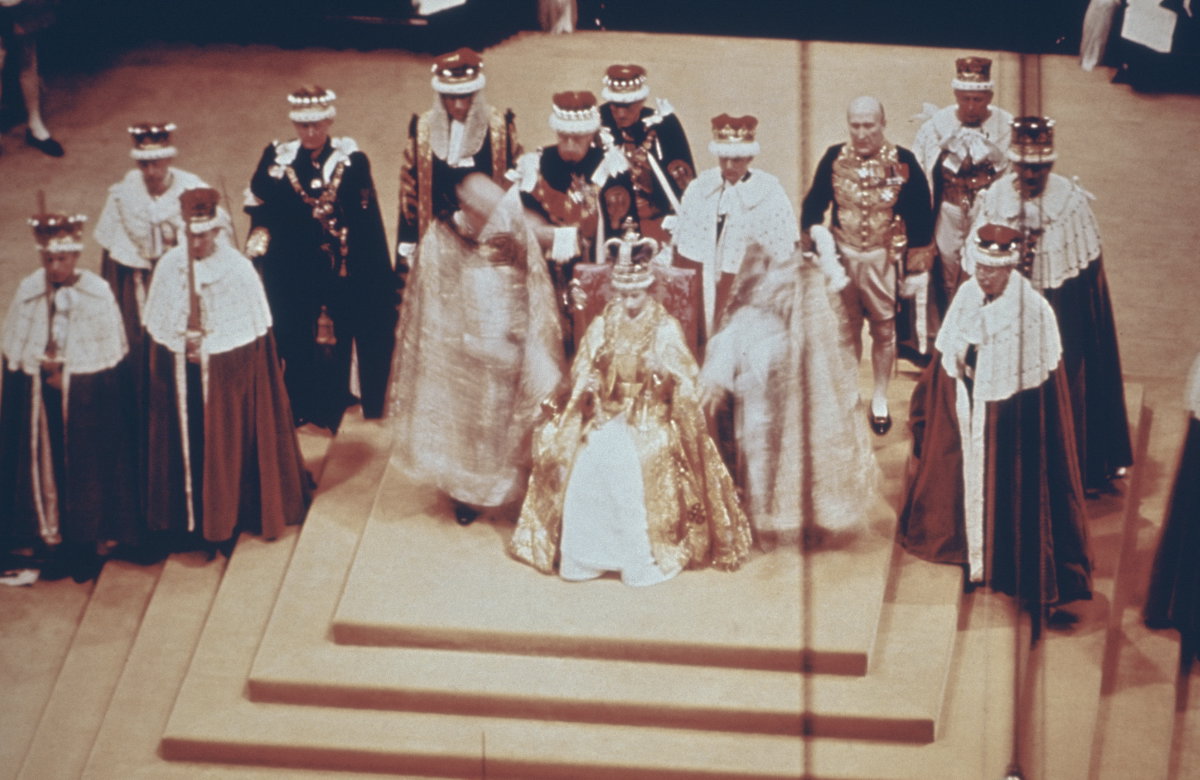 Die Krönung von Queen Elizabeth II. 1953.