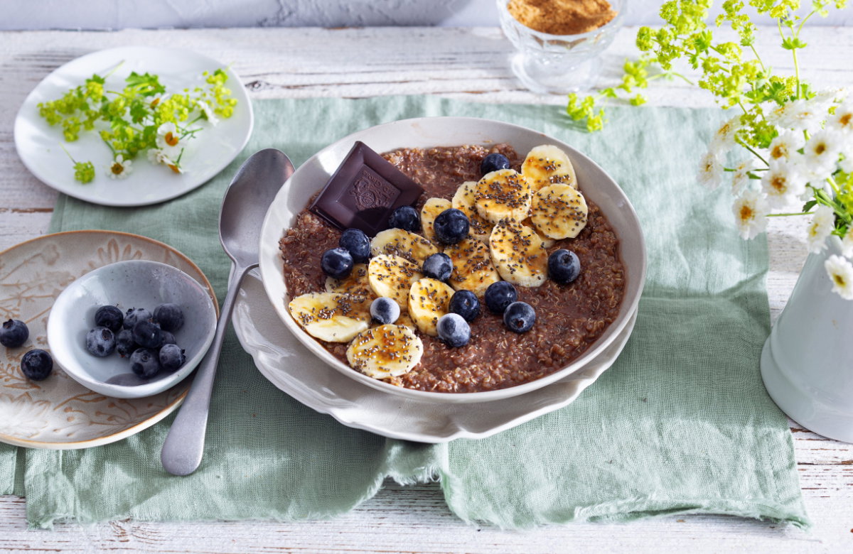 Quinoa-Bowl mit Schokolade