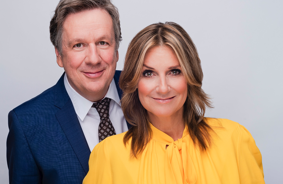 MDR Riverboat: Die Moderatoren Jörg Kachelmann und Kim Fischer