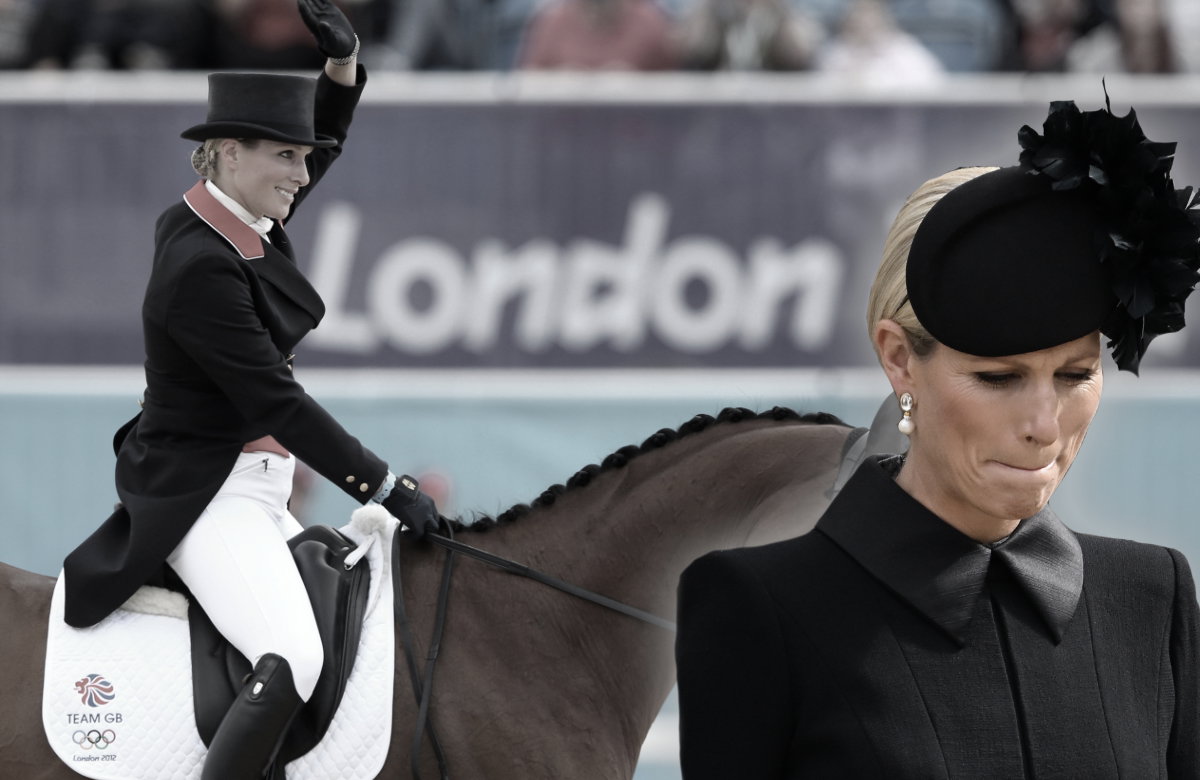 Zara Tindall weint.
