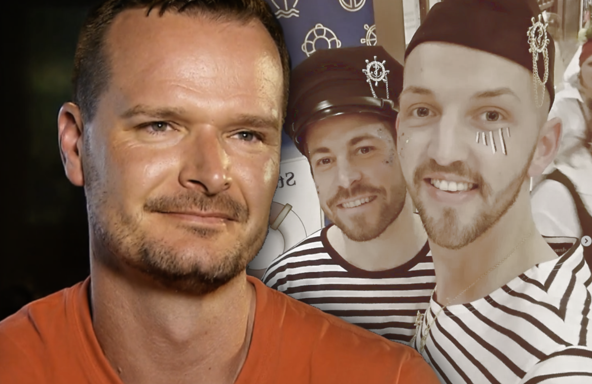 Montage: "Bauer sucht Frau"-Jan Hendrik schaut traurig - im Hintergrund Michael Kaufmann mit seinem neuen Freund