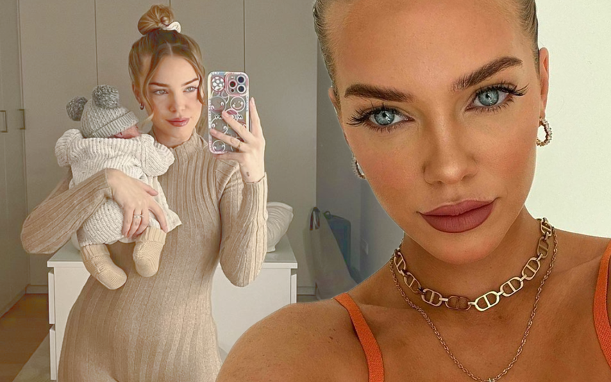 Laura Maria Rypa mit ihrem Sohn Leano Romeo